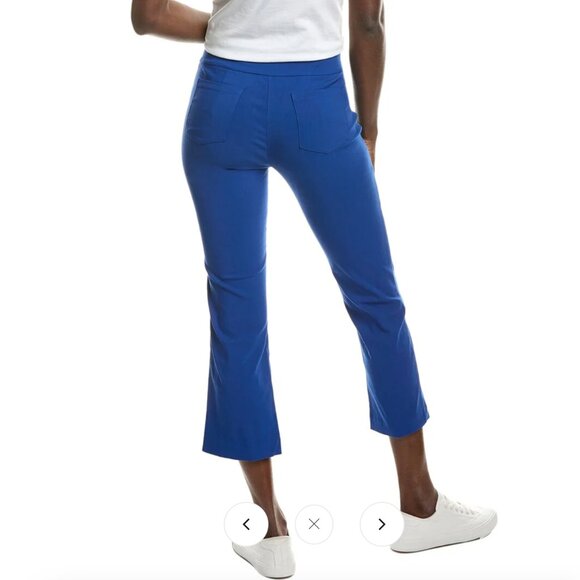 J. McLaughlin Pull-On Slim Straight Silhouette Ivy Pant in Indi Blue - Picture 2 of 8